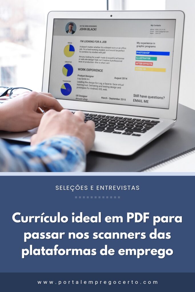 Currículo ideal em PDF para passar nos scanners das plataformas de emprego