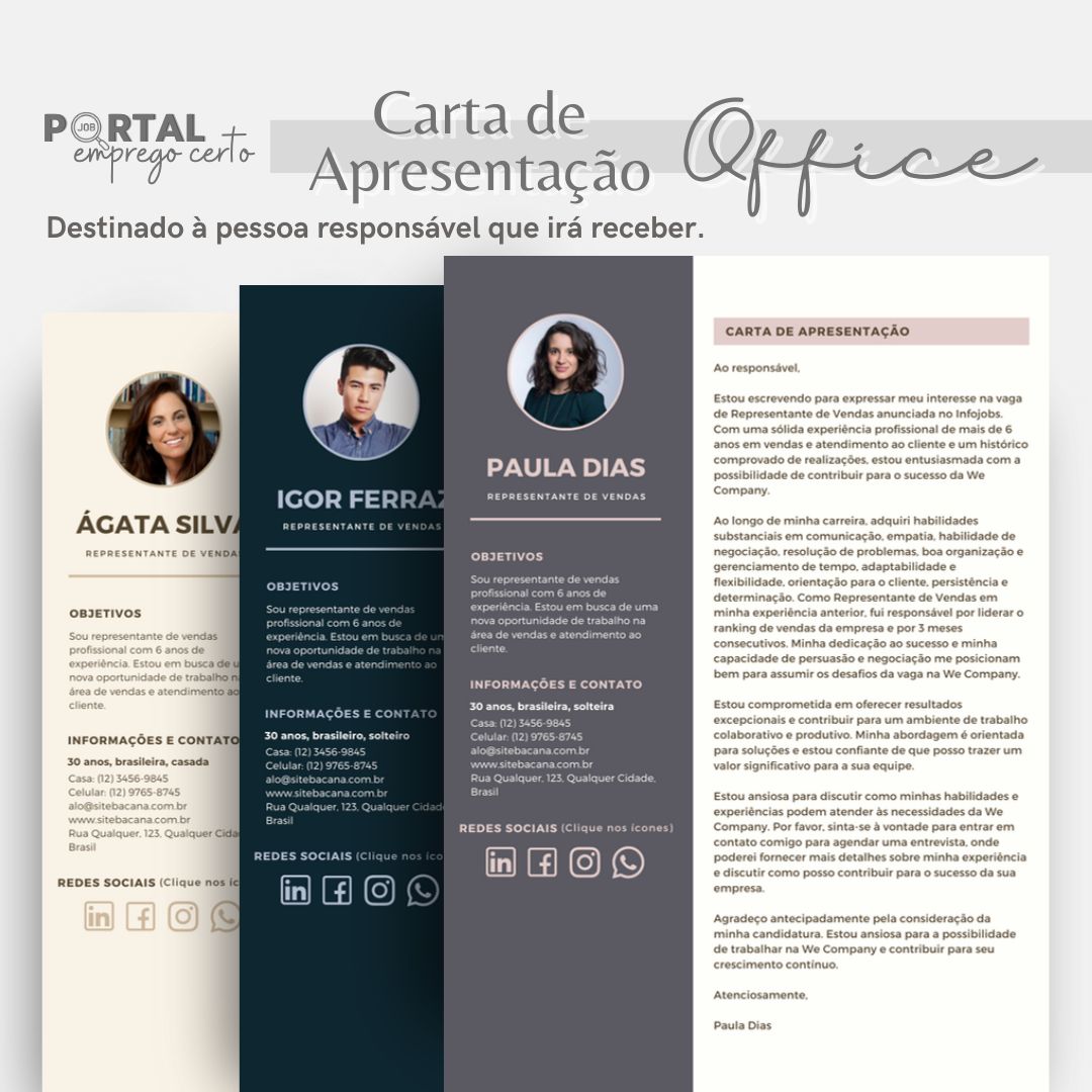 Cartas de Apresentação - Office