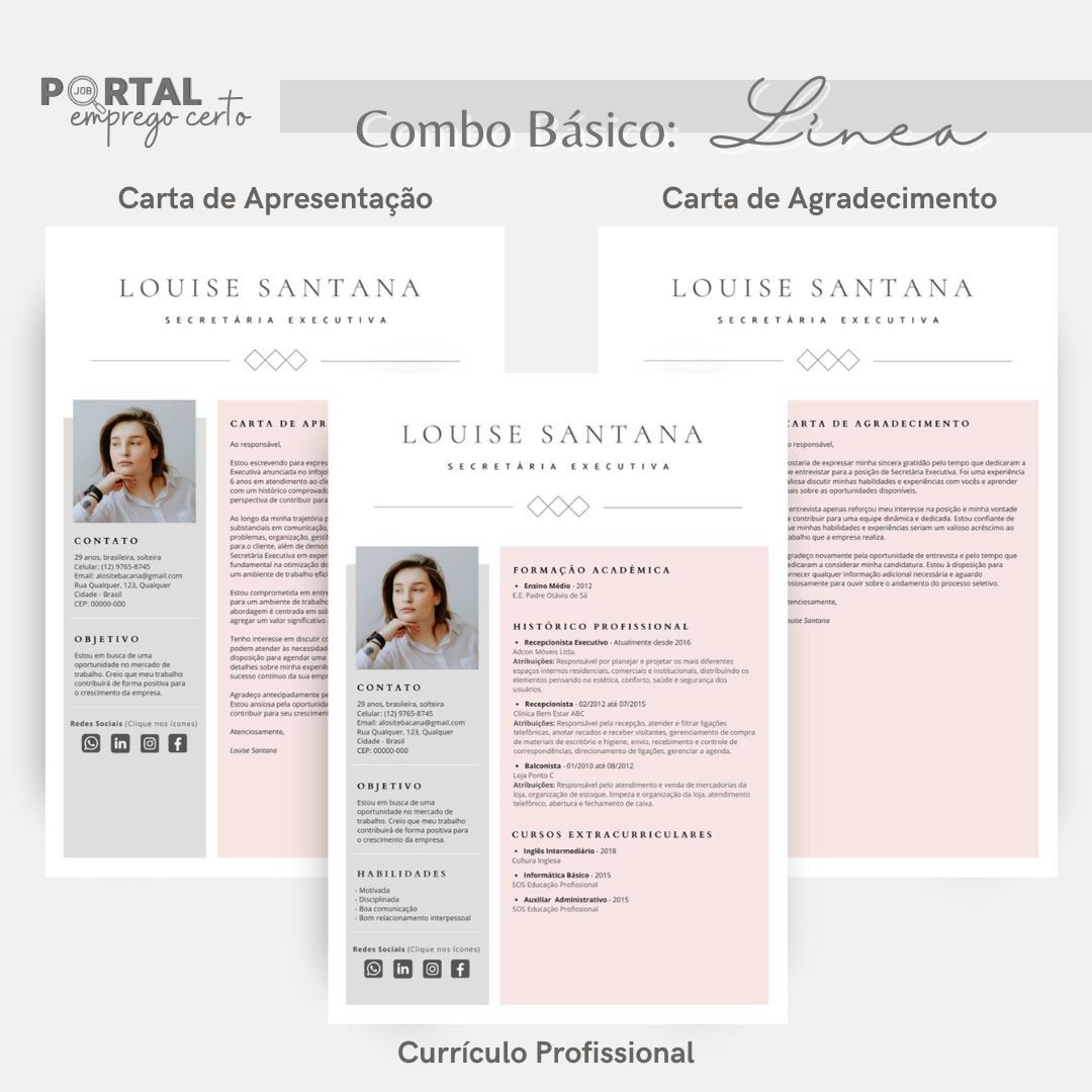 Combo Básico - Línea (Rosa)