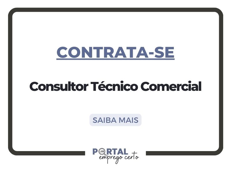 Nova vaga: Consultor Técnico Comercial (Canarana/MT)