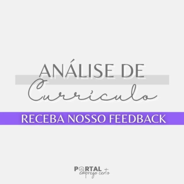 Quer saber se o seu currículo está bem escrito, bem formatado, adequado e realmente se destacando aos olhos dos recrutadores? 🤔
Envie seu currículo agora para uma análise completa, profissional e humanizada, e receba nosso feedback detalhado, em vídeo, diretamente pelo seu WhatsApp. Aproveite esta oportunidade para aprimorar seu currículo e aumentar suas chances no mercado de trabalho!

🌐 Clique no link abaixo para saber mais e obter todas as informações:
➡️ https://portalempregocerto.com/analise-de-curriculo

#analisedecurriculo #analisecurricular #vagas #novasvagas #recolocaçãoprofissional #vagasdeemprego #guiadeemprego #guiaempregocerto #portalempregocerto #oportunidadedeemprego #vagaaberta #trabalho #carreira #emprego #contratação #recrutamento #profissão #buscandotrabalho #empregabilidade #curriculo #curriculos #curriculoprofissional #curriculointerativo #entrevista #dicasparaentrevista #recolocaçãoprofissional #empregoecarreira